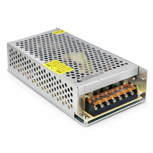 Jandei - Fuente de Alimentación Transformador 110/220V AC a 12V DC 150W 12,5A, Instalación en Interior IP20 para Tira Led, Neón o Dispositivos de Bajo Voltaje