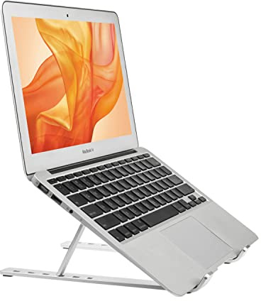 Desire2 Support Pliable et réglable pour Ordinateur Portable | Support Pliable pour Ordinateur Portable | Support pour Ordinateur Portable de Bureau et de Jeu avec Poignets et Coussinets Anti-Rayures