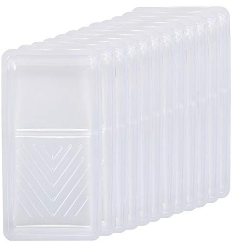 Bates- Farbwanneneinlage, 10,2 cm, 12 Stück, kleine Farbwanne, Farbroller, Farbwanne, Einweg-Farbwanne, Kunststoff-Farbwanne, Farbwanne, Mini-Farbwanne, Rollablage, 29 cm L x 15 cm B