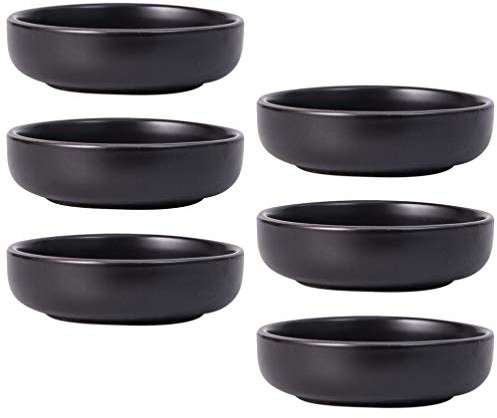 HEMOTON Japanische Keramik Dipschalen 6 Stück 3.5 Zoll Sojasauce Schälchen Mini Sauce Dish Für Zuhause Restaurant Catering