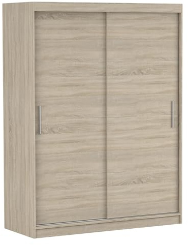 Fabryka Mebli Idźczak Kleiderschrank, Wohnzimmerschrank - Sonoma Schwebetürenschrank, Schlafzimmerschrank - ‎61 x 150 x 200 cm - Schrank für Schlafzimmer, Wohnzimmer, Garderobe, modern