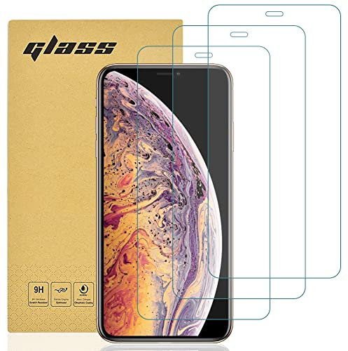 gueche [3-Pack] Screen Protector for iPhone X and XS, iPhone 11 Pro, Tempered Glass Film 99.99% HD Clarity Screen Protector, 5.8-inch Case Friendly, [Easy Installation], Scratchproof