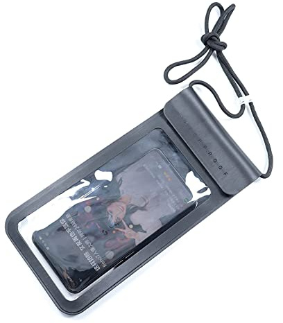 BAIWOAK wasserdichte Handytasche, IPX8 wasserdichte Handyhülle Trockentasche Halter für iPhone 14/14 Pro Max/13 Pro Max/13 Pro/12 Pro Max/11 Pro Max/Xs Max bis 6.9 zum Schwimmen Kajak (schwarz)