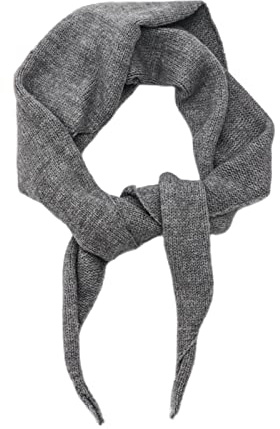 Yizelli 110x32cm Dreiecksmuster Strickschal für Frauen Einfarbig Herbst Winter Warm Schal