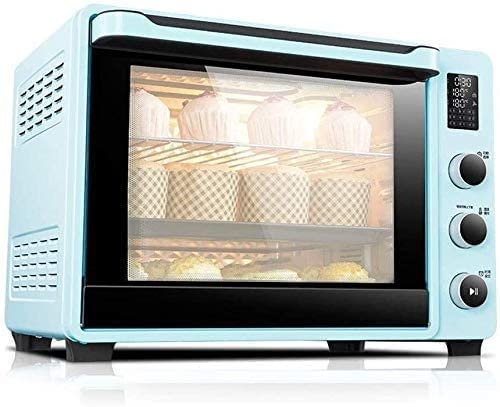Horno inteligente Mini, horno eléctrico 40L Horno automático doméstico Pantalla LED Ajuste de temperatura Convección Encimera Horno tostador