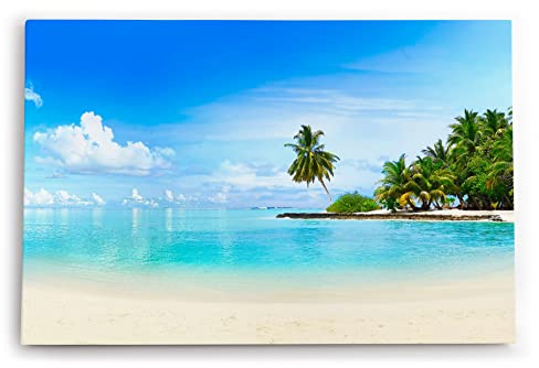 Paul Sinus Wandbild 120x80cm Karibik Südsee Palmen Strand Meer Sommer