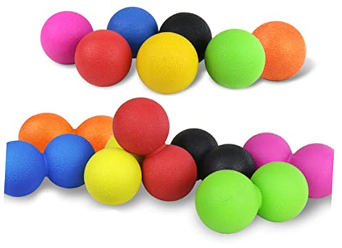 SOESFOUFU Erdnuss Massageball zur Muskelentspannung mit Tpe Material für Schultern und Rücken für Büro und Fitness zur Durchblutung und Schmerzlinderung