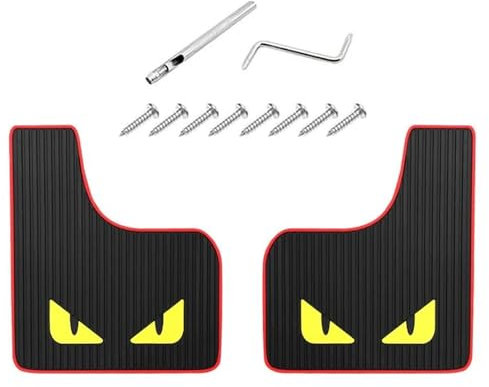 OLLinS Parafango Universale per Auto Ruote Anteriori Posteriori Paraspruzzi PP Paraspruzzi Parafanghi per Auto SUV Fuoristrada Accessori Auto per Camion Paraspruzzi (Colore : 2 pz.)