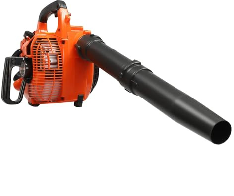 Benzin Gebläse Laubbläse, 750W 25.4CC 2-Takt Laubbläser Tragegurt Blasgerät mit 1.2L Tank, Leaf Blower für Straßenreinigung, Städtische Schneeräumung und Blattreinigung