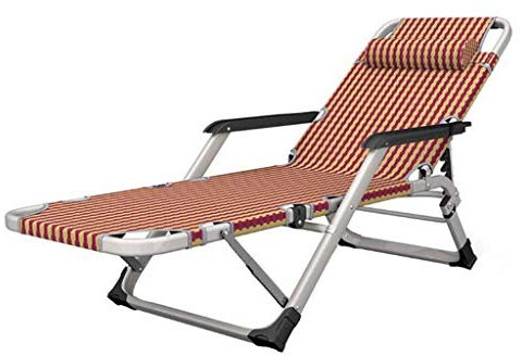 ALEjon - Aluminium-Liegestuhl, Sonnenliege, Gartenliegen, Klappstuhl, Liegestuhl, Liegestuhl, klappbarer Lounge-Stuhl, Mittagspause, Liegestuhl, Rückenlehne, Lazy Home, Nickerchen, Büro, Strandstuhl