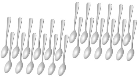 Cabilock Piezas cuchara para remover cucharas de muestreo cucharada de helado cuchara para mezclar leche cuchara de espresso cuchara de aperitivo cucharas soperas minicuchara