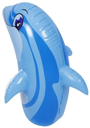 Yardwe Aufblasbarer Delfin Poolspielzeug für Erwachsene Kinder PVC Wasserspielzeug Farbenfrohes Party Dekor Langlebig Wiederverwendbar für Poolpartys und Strandausflüge