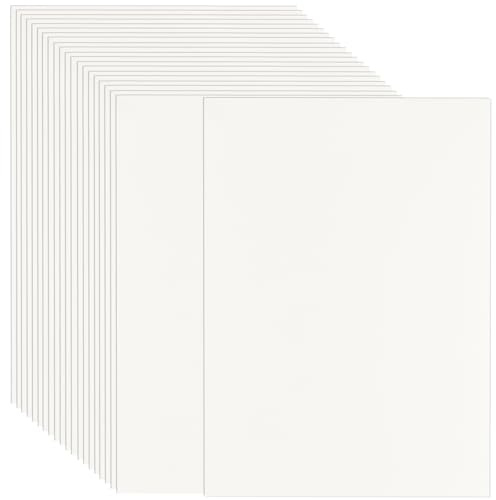 GBACHOOSE 100 Stück Kartonpapier A4, Menükarten, 250g/m² Papier A4 Elfenbein Papier, Dickes papier 21 x 29,7 cm für Einladungen, Hochzeit, DIY-Karten