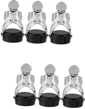 Amosfun 6 STK Weinverschluss sektflaschenverschluß flaschenverschluss dekorative Weinverschlüsse Zeitskalen-Rekord-Weinverschlüsse Rotwein Edelstahlstopfen Stecker für Weinflaschen Black