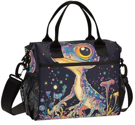KLL Aesthetic Gecko - Lonchera impermeable para hombre, con correa para el hombro, para el trabajo, la cocina