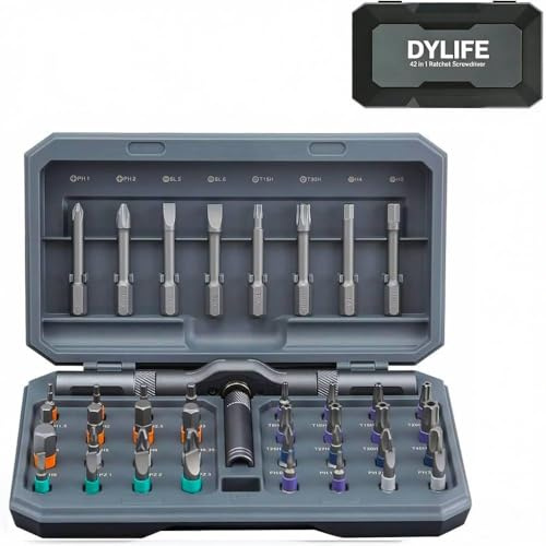 42 in 1 Magnetischer Schraubendreher Set, DIY Ratsche Schraubendreher Set, Abnehmbare Selbstmontage Präzisions-Schraubendreher Kit, Magnetisches DIY Präzisionswerkzeug Kit für PC Laptop Handy