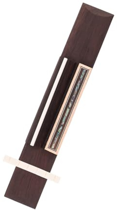 ifundom Klassischer Gitarren-steg und Knochensattel Gitarrenzubehör für Heimwerkerreparaturen und Wartungsarbeiten Ersatzteil für Gitarristen
