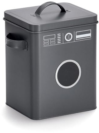 Zeller 19243 Waschpulver-Box, Metall, anthrazit