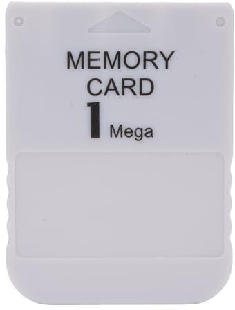 Tonysa Carte Mémoire de 1 Mo pour PS1, Carte de Sauvegarde du Jeu à Grande Vitesse pour Le Remplacement, Compatible avec Tous Les Jeux (2 pièces)