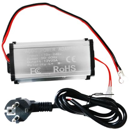 Convertidor 220V A 12V - Adaptador De Corriente Para Calentador Diésel | Convertidor De Voltaje Compacto: Fuente De Alimentación Plug-and-play Para Autocaravanas, Autocaravanas, Automóviles, Electrodo