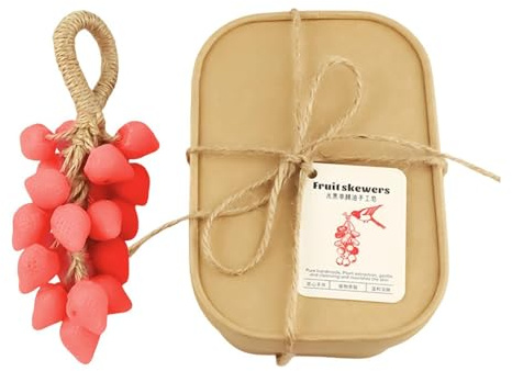 Jabón para el Baño Limpiador Facial con Forma de Fresa para Higiene