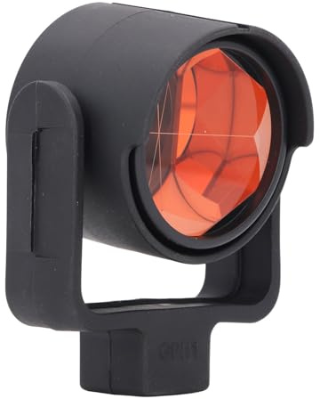 FTVOGUE Totalstationsprisma Kopparbelagt Lantmäteriprisma med Optiskt Glas 0 Mm Konstant 12 Mm Hål för GPR1 GPH1 Fältmätning för Lantmätare
