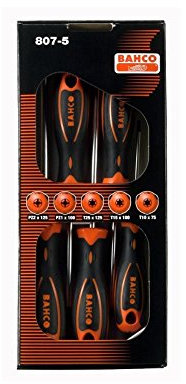 Bahco 807-5 Screwdriver Set (5-Piece)