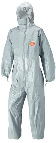 DuPont D13395268 Engångsdräkt, Tychem F, storlek 2XL, grå
