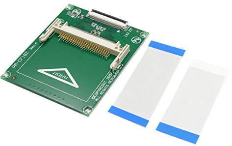 CY CF Speicherkartenadapter SSD HDD Adapter 1,8 Zoll Compact Flash CF Speicherkarte auf CE ZIF SSD HDD Adapter (funktioniert als HDD im TRUE IDE-Modus! Bitte stellen Sie sicher)
