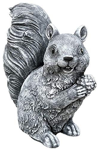Statua Scultura scoiattoli -1-, Fatto a Mano, Resistente al Gelo