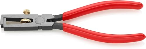 KNIPEX Avisoleringstång Med fjäderöppning, universell i SB-förpackning med plastöverdrag 160 mm, 11 01 160 SB