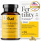 Bud Female Fertility Supplements for Women - Trying to Conceive Vitamins for Women with Folate (Folic Acid), Zinc, Vitamin D and Inositol - Conception Vitamins (60 Capsules)