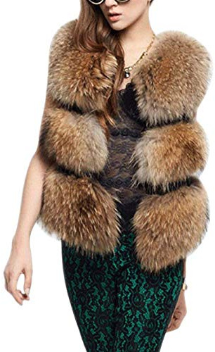 Donna Gilet Eleganti Ecopelliccia Termico Calda Gilet di Pelliccia Fashion Costume Casual Pelliccia Ragazza alla Moda Cappotto Autunno Invernali Smanicato Colori Solidi Giacca Outerwear