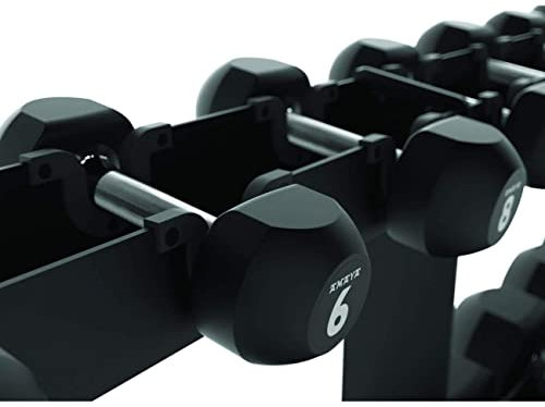 AMAYA SPORT Kurzhantel-Set aus Gummi No1 von 1 bis 10 kg (10 Paar).