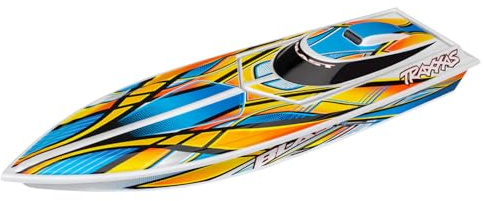 Traxxas RC Blast Speed Boot + Akku, 12V-Lader weiß/orange
