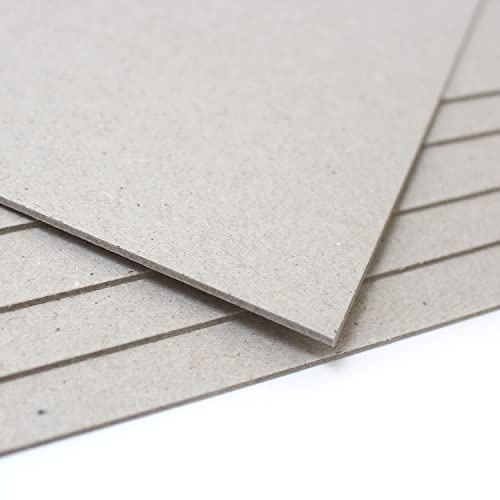 Artway Cartoncino grigio formato A3, ideale per arti e mestieri, modellismo, esposizione, montaggio e supporto, 1500 micron/1,5 mm di spessore (945 g/m²), formato A3 (40 fogli), grigio
