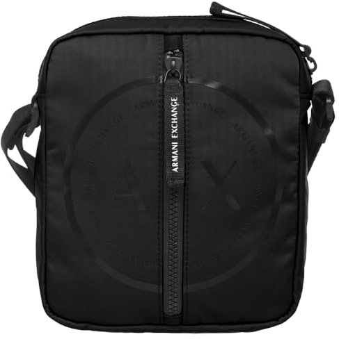 Armani Exchange Herren Antigua, Nachhaltig, Zip Around Umhängetasche