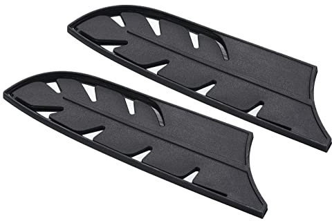 PATIKIL Plastik Sicherheit Messer Abdeckung Hülsen für 7 Santoku Messer 2 Pack Messer Kantenschutz Klingenschutz Universal Messerscheide für Küche Schwarz