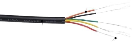 2M 28 26 24 22 20 18 16 AWG UL2464 Sheathed Wire Cable Copper Signal Cable 2 3 4 5 6 7 8 10 Core Soft Electronic Audio Wire (Color : 26AWG, Size : 4 Cores)