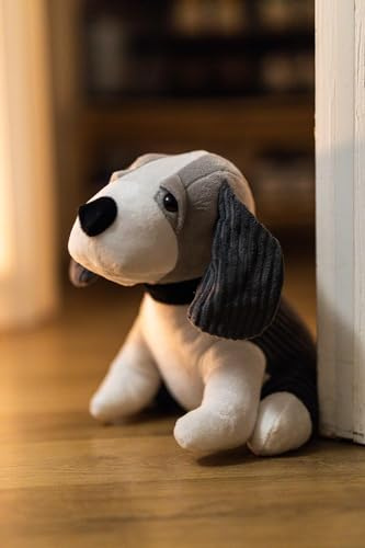 Marco Paul Türstopper, niedliches Tier, beschwert, schwerer, kindersicherer Stoff, Türstopper, Keil, Zuhause, Lounge oder Küche, Ornament, Dekoration für drinnen (braunes Schaf) (grauer Hund)