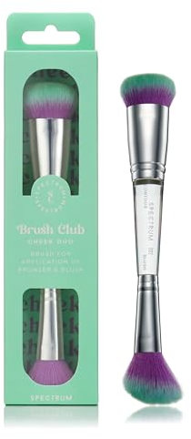 Spectrum The Cheeks | Dual-Ended Blush & Contour Brush | Perfect for Sculpting and Defining | Vegan & Cruelty-Free