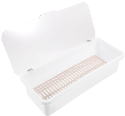PRETYZOOM Besteck Aufbewahrungsbox utensilienablage besteck-Abtropfbox Besteck aus Wäscheständer Essstäbchenhalter Korb für Besteck Mit Deckel Schublade Essstäbchenkäfig Wiederverwendbar