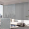 NIANXINN Persiana Vertical de Tela Opaca Gris,Cortina Lamas Verticales de Poliéster,Persianas Venecianas Verticales de Protección UV para Ventana,Personalizadas,Ancho x Alto (140 x 180cm)