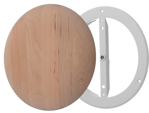 Steinberg14 Difusor de Madera para Sauna - 160mm Válvula de Aire Regulable para Pared y Techo - Difusor Universal de Impulsión y Extracción de Aire - Rejilla de Ventilación