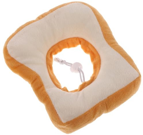 YARNOW 1stk Katzenkratzer Wurmkur Katzenteppich Hunde Leckerbissen Für Katze Weicher Kragenbruch Katzenhalsbänder Katzensammler Katzenkopfkegel MIAU Yellow Baumwolle
