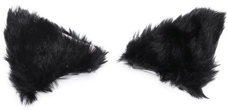 Garneck Katzenohren Haarclip Set 2 Stück - Niedliche Plüsch Haarklammern Für Cosplay Halloween Und Karneval Partys