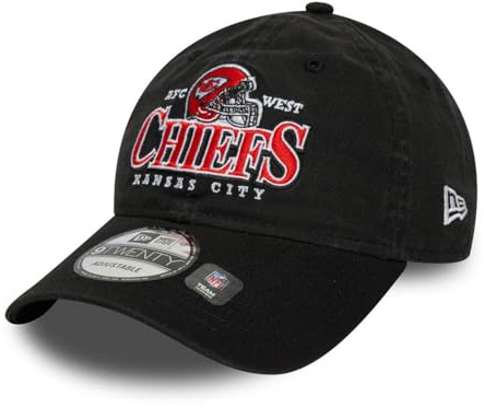New Era 9Twenty Adjustable Cap - Helmet Kansas City Chiefs Black