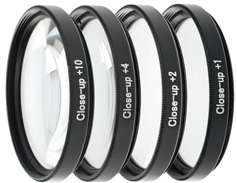 ayex Close up Makro Linsen Set 43mm - 4 teilig (+1, +2, +4, +10)