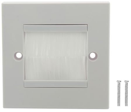 Presa a muro Piastra di ingresso cavo Singola Gang Setole Spazzola Piastra a muro Inserto porta Coperture per cavi da parete Durevole