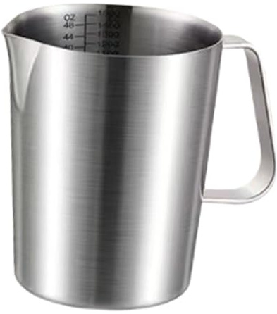 Gcljlmy Pichet à mousseur à lait de 1000 ml - Outil de cuisine en acier inoxydable - Pour cappuccino